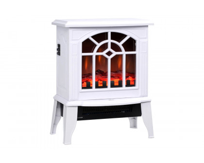 FaFurn - Electric Fireplace Heater with Realistic Log Flame Led