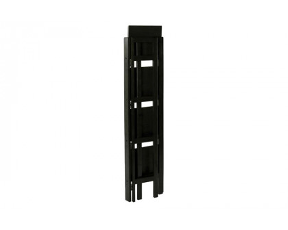 FaFurn - Black 4-Tier Shelf Folding Shelving Unit Bookcase Storage Shelves Tower