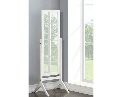 FaFurn Modern Full Length Freestanding Bedroom Floor Cheval Mirror - White