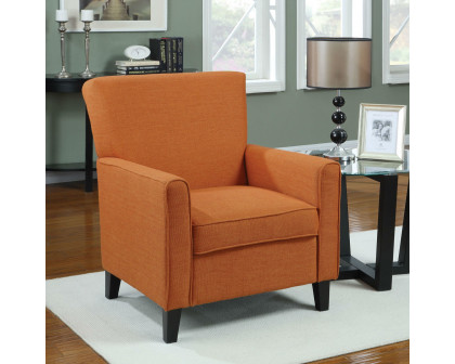 FaFurn - Armchair with Wood Legs in Orange