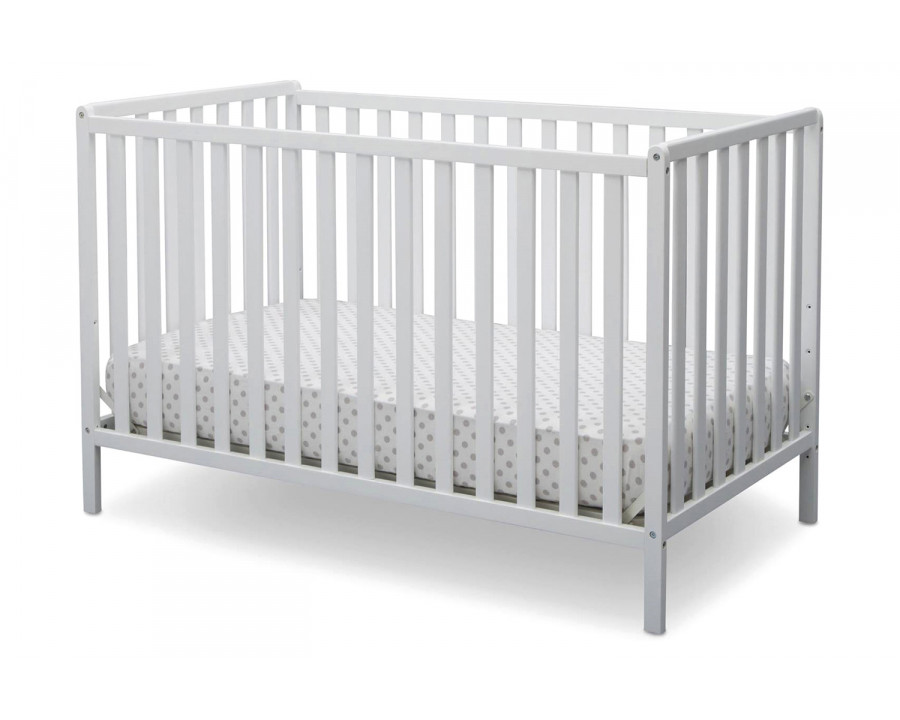 FaFurn 3-In-1 Modern Convertible Baby Crib Toddler Bed - White