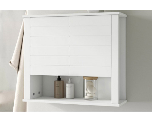 FaFurn 2 Door Wall Mounted Bathroom Storage Cabinet - White