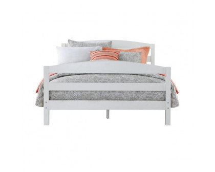 FaFurn - Minimalist Full Size Platform Bed Frame in White