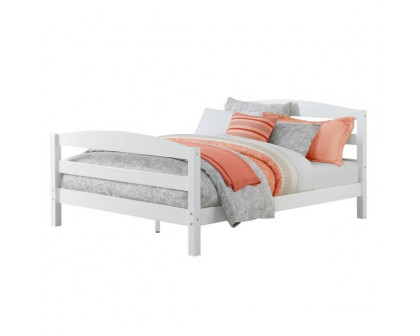 FaFurn - Minimalist Full Size Platform Bed Frame in White