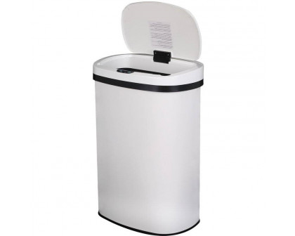 FaFurn - 13 Gallon Trash Can in White