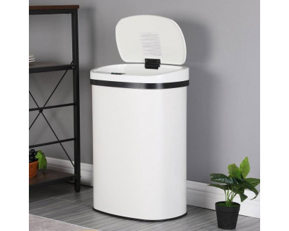 FaFurn - 13 Gallon Trash Can in White