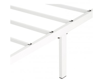 FaFurn Queen Size Platform Bed Frame - White