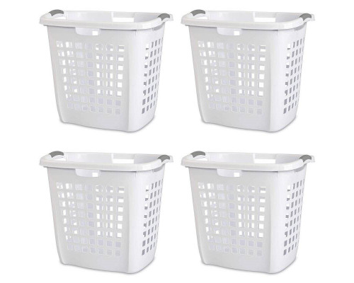 FaFurn - Set of 4 Laundry Hamper Basket in Plastic