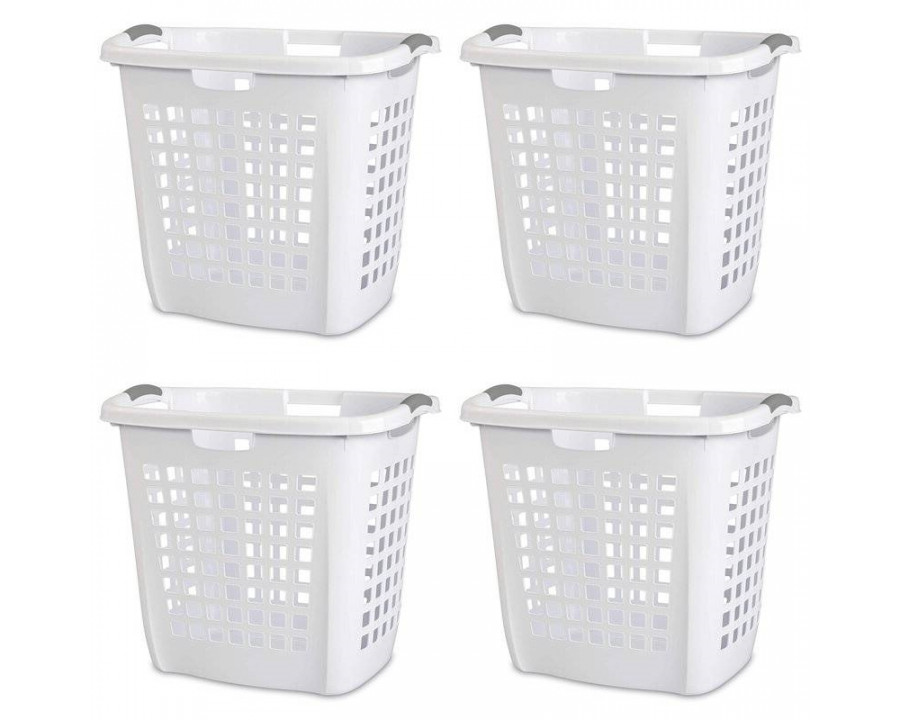 FaFurn - Set of 4 Laundry Hamper Basket in Plastic