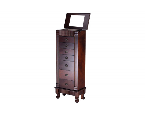 FaFurn - Classic 7-Drawer Jewelry Armoire Wood Storage Chest Cabinet