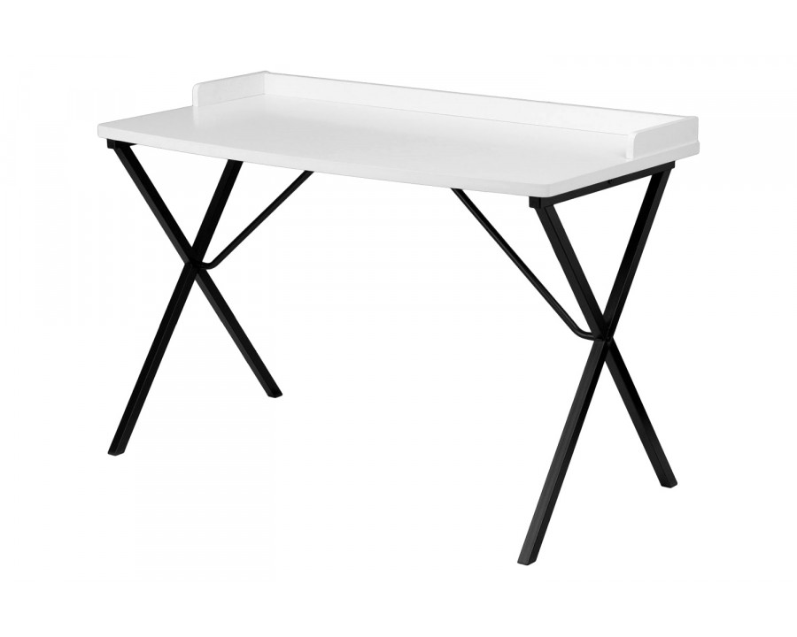 FaFurn - White Top Modern Student Teen Adult Writing Table Computer Desk