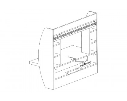 FaFurn™ Modern Floating Wall Mounted Computer Desk - White