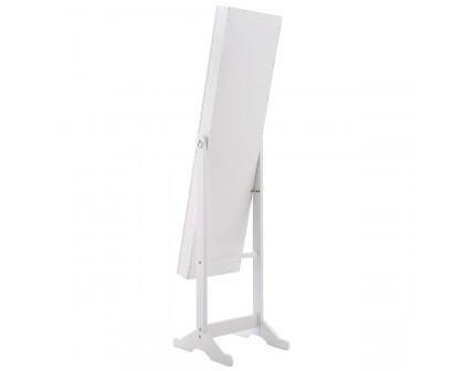 FaFurn - Jewelry Storage Cabinet with Mirror in White, Wood