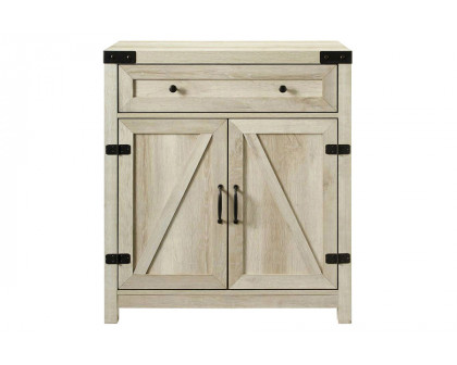 FaFurn - Rustic Farmhouse Barn Door Accent Storage Cabinet