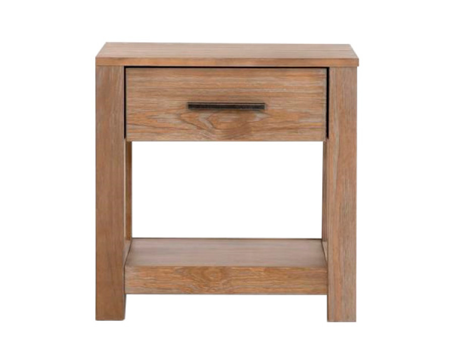 FaFurn Farmhouse Traditional Rustic End Table - Pine, Wood