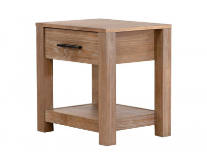 FaFurn™ Farmhouse Traditional Rustic End Table - Pine, Wood