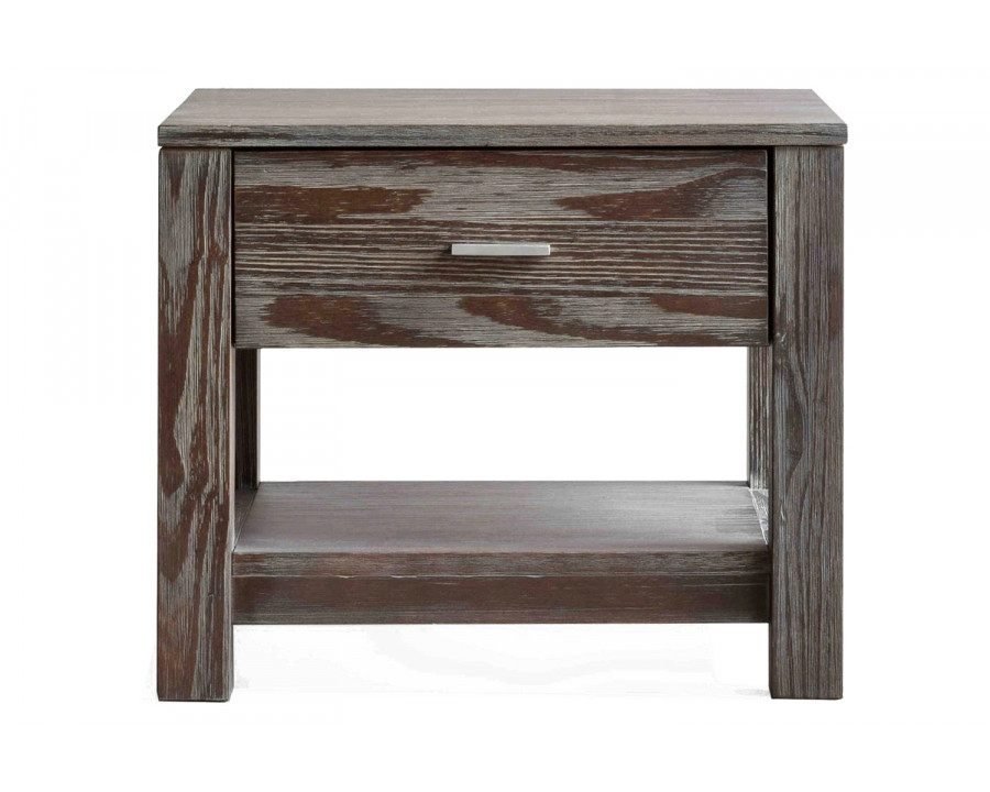 FaFurn Farmhouse Traditional Rustic 1 Drawer Nightstand - Pine