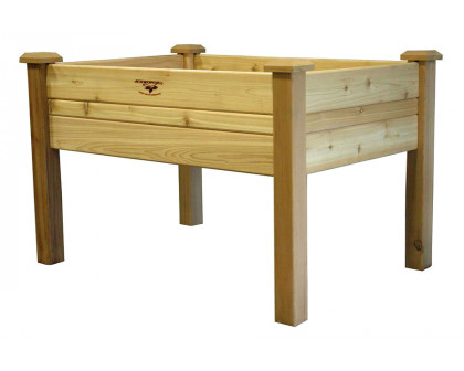 FaFurn Elevated 2Ft X 4-Ft Cedar Wood Unfinished Raised Garden Bed