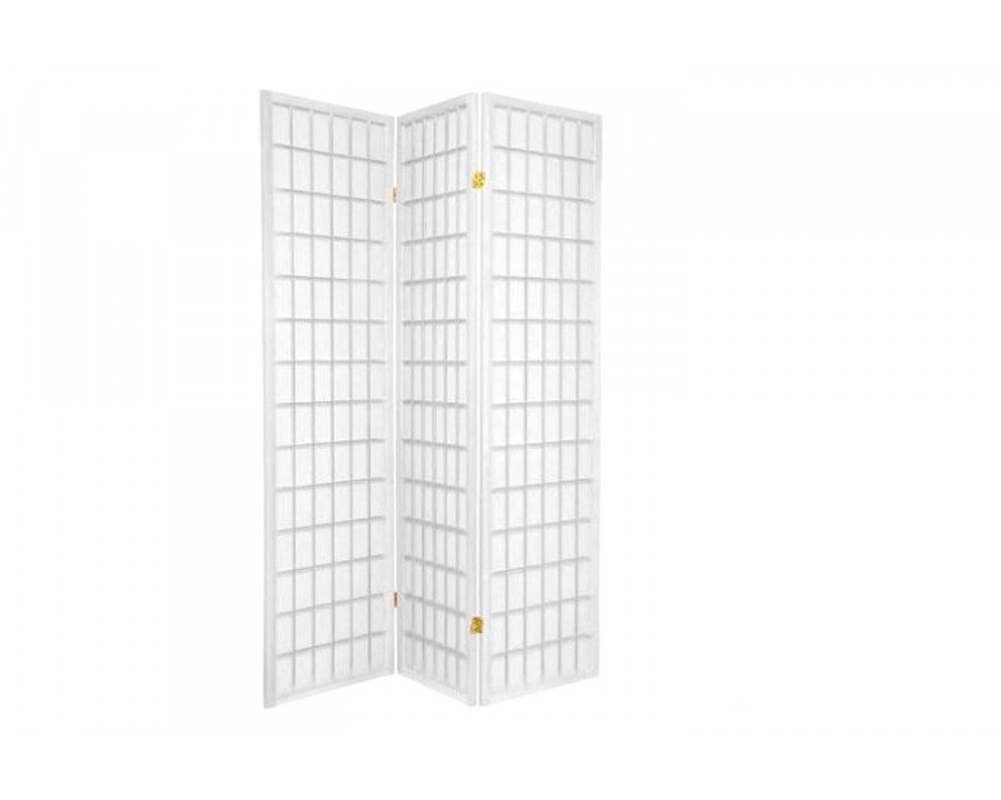 FaFurn - Japanese Asian Style 3-Panel Room Divider Shoji Screen in White