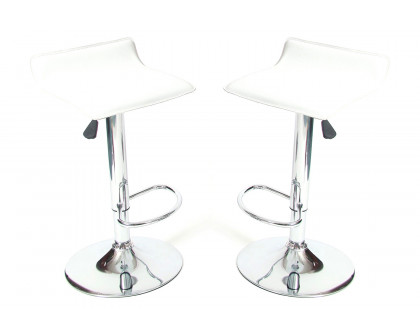 FaFurn - Modern Air-Lift Adjustable Bar Stools (Set of 2)