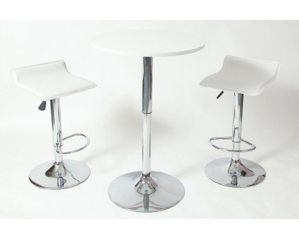 FaFurn - Modern Air-Lift Adjustable Bar Stools (Set of 2)