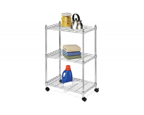 FaFurn - 3-Tier Metal Cart On Wheels