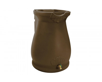 FaFurn - 65 Gallon Plastic Urn Rain Barrel with Planter Top