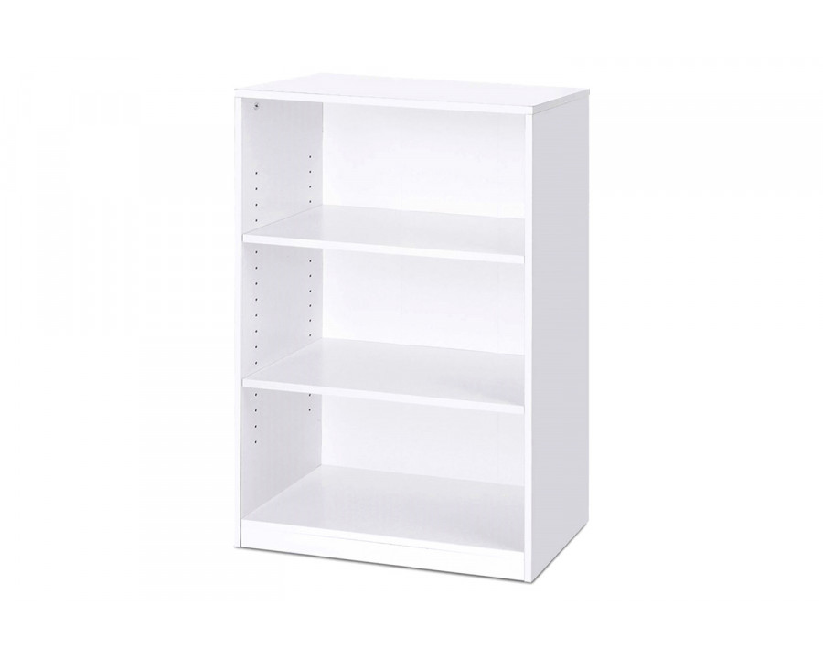 FaFurn Modern 3-Shelf Bookcase - White