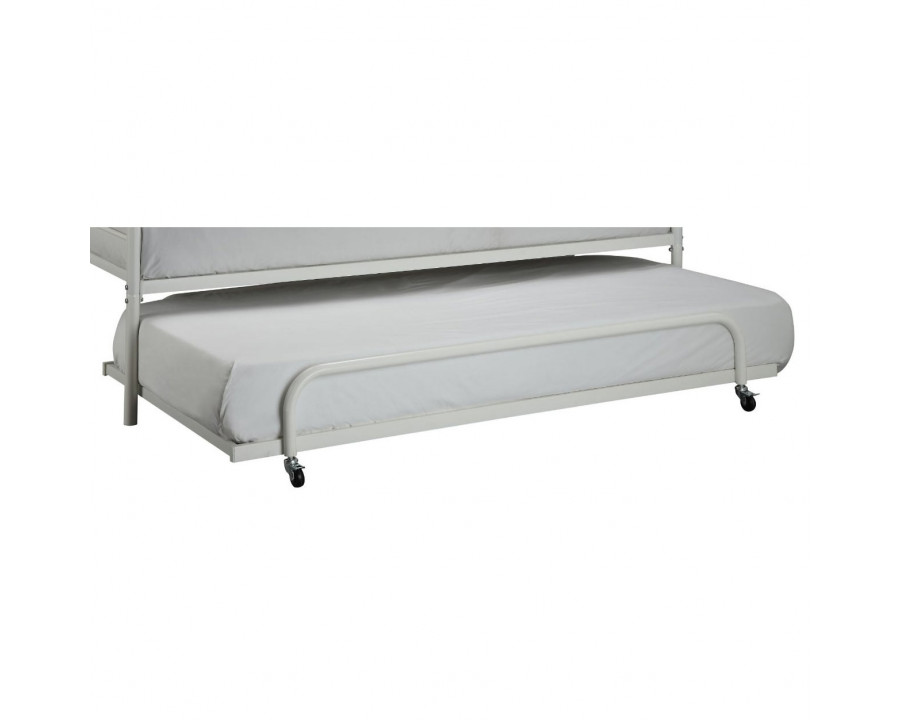 FaFurn - Twin Size Bed Frame in White, Metal