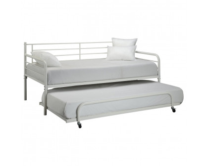 FaFurn - Twin Size Bed Frame in White, Metal