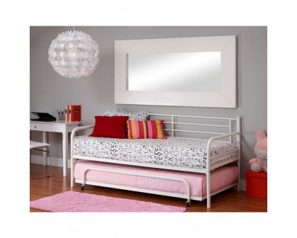 FaFurn - Twin Size Bed Frame in White, Metal