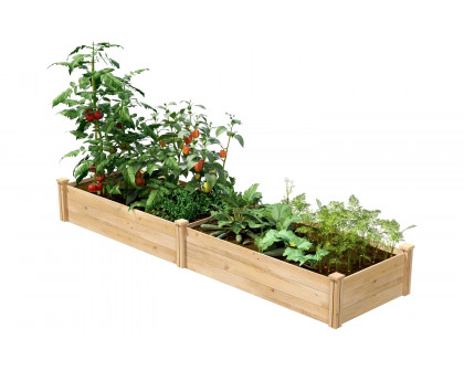 FaFurn - 2 Ft X 8 Ft Wood Raised Garden Bed