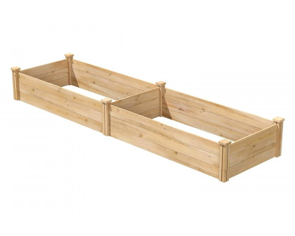 FaFurn 2 Ft X 8 Ft Wood Raised Garden Bed - Short