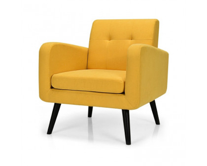 FaFurn - Modern Accent Chair with Wooden Legs