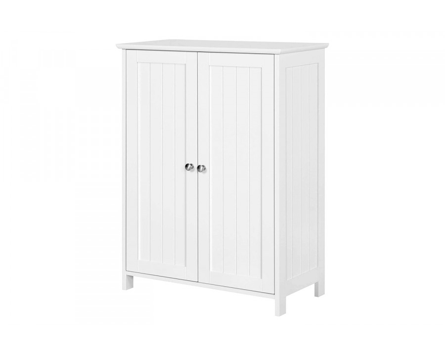 FaFurn Wood 2-Door Freestanding Bathroom Floor Cabinet - White