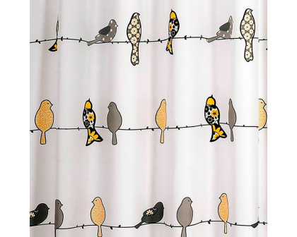 FaFurn - Pattern Shower Curtain in Yellow, Polyester