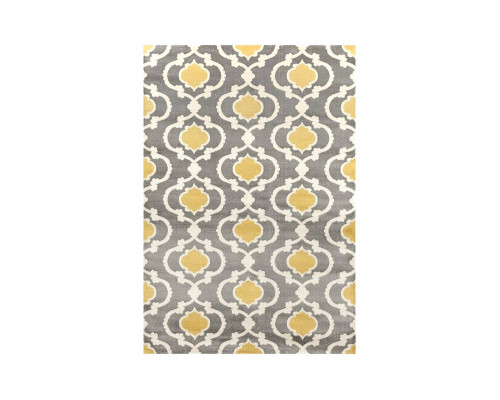 FaFurn Trellis Geometric Polpropylene Area Rug - 3,3" x 5"