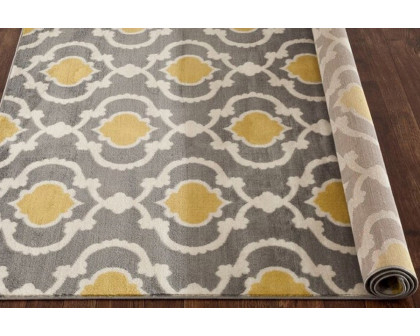 FaFurn Trellis Geometric Polpropylene Area Rug - 3,3" x 5"