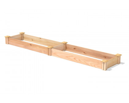 FaFurn Low Profile Cedar Raised Garden Bed - Double