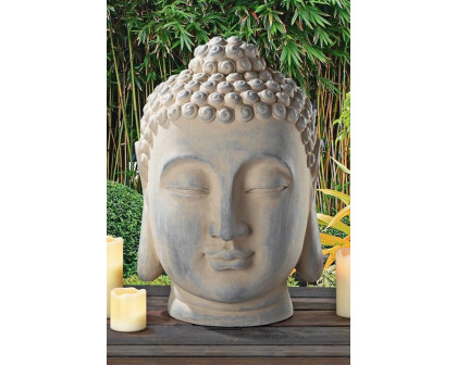 FaFurn - Zen Garden Outdoor Buddha Head Statue