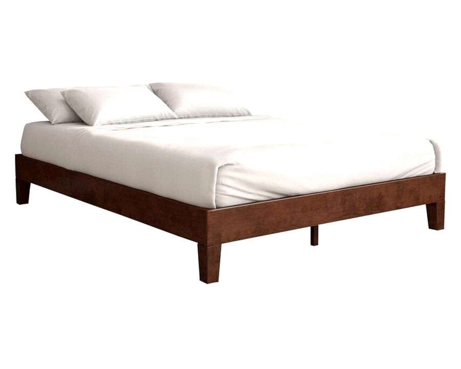 FaFurn - Modern Low Profile Solid Wood Platform Bed Frame