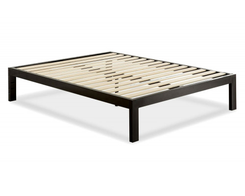 FaFurn Modern Platform Bed Frame with Wood Slats - Queen Size