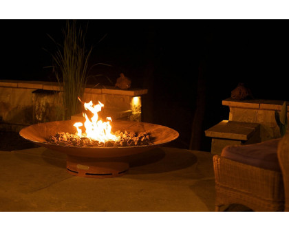 Fire Pit Art Asia 60" Wood Burning - Iron Oxide Patina