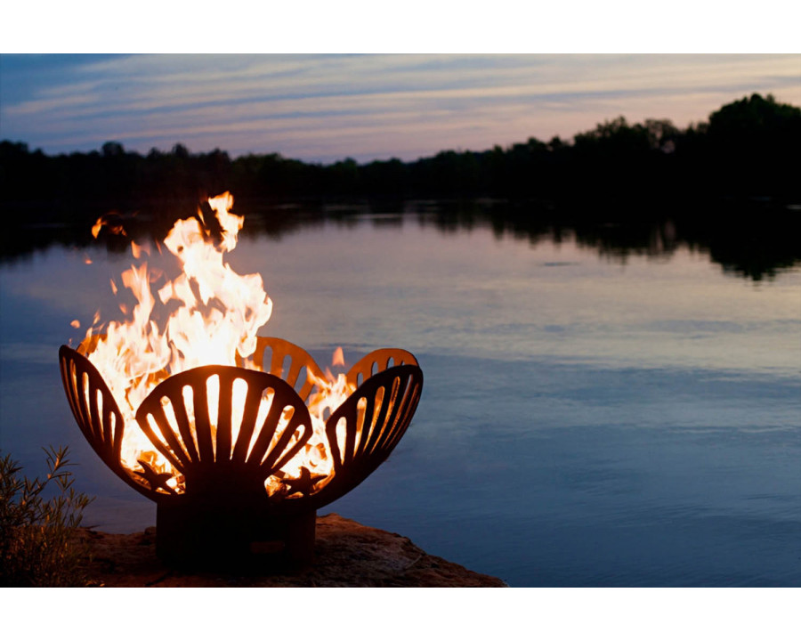 Fire Pit Art - Barefoot Beach Wood Burning