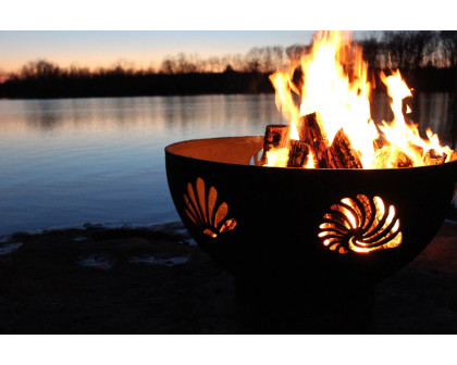 Fire Pit Art - Beachcomber Wood Burning