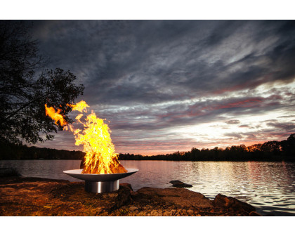 Fire Pit Art Bella Vita 46" Liquid Propane - All Weather Electronic Ignition AWEIS - Stainless Steel