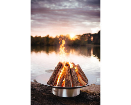 Fire Pit Art Bella Vita 46" Liquid Propane - All Weather Electronic Ignition AWEIS - Stainless Steel