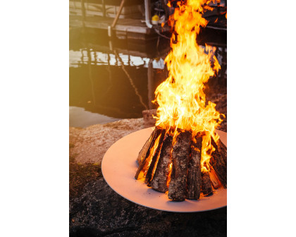 Fire Pit Art™ Bella Vita 58.5" Liquid Propane - All Weather Electronic Ignition AWEIS - Stainless Steel