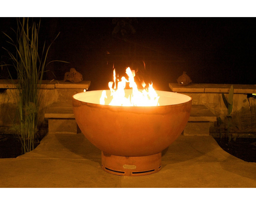 Fire Pit Art Carter Natural Gas - All Weather Electronic Ignition AWEIS - Silverado