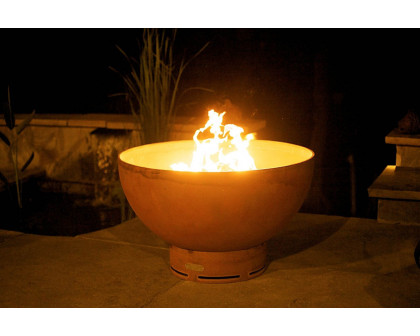 Fire Pit Art Carter Natural Gas - All Weather Electronic Ignition AWEIS - Silverado